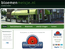 Tablet Screenshot of bloemenmeisje.nl